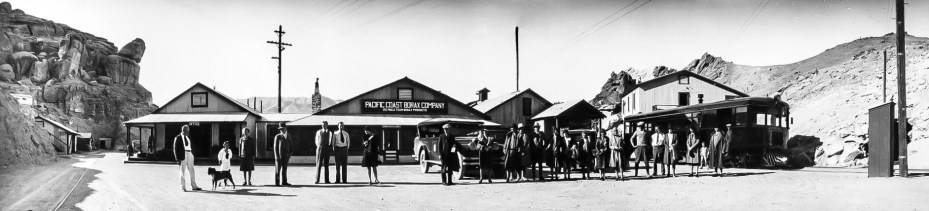 Ryan, California. Passengers arriving on Motor Coach from Death Valley Junction - 1929. Courtesy National Park Service, Death Valley National Park