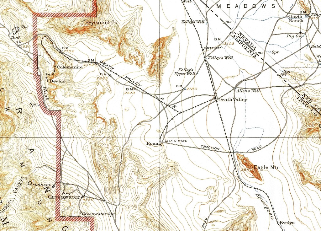 1947 Death Valley Railroad to Colmanite and Devair