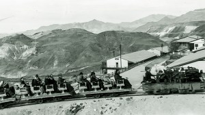Sightseeing train leaving Ryan for the mines. Courtesy National Park Service, Death Valley National Park Sightseeing train leaving Ryan for the mines. Courtesy National Park Service, Death Valley National Park