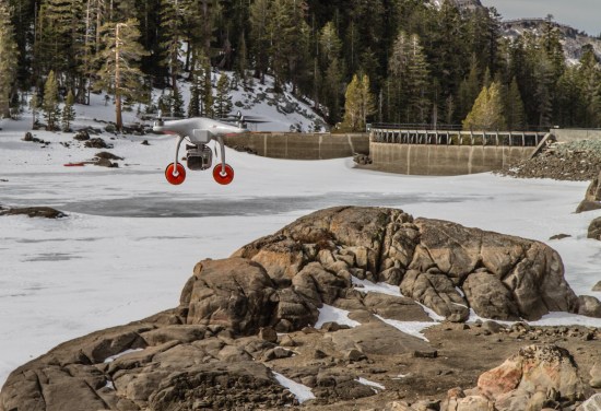 DJI Phantom UAS at Caples Lake, California Jan. 27, 2014